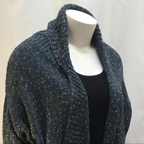 🆕NEW! Metallic Cocoon 2-Way Open Cardigan Sweater - Picture 9 of 16